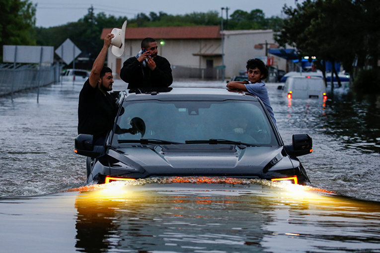 Наводнение после урагана Харви в Техасе