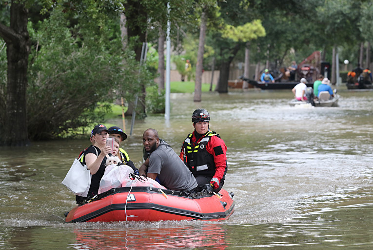 Последствия наводнения в Техасе