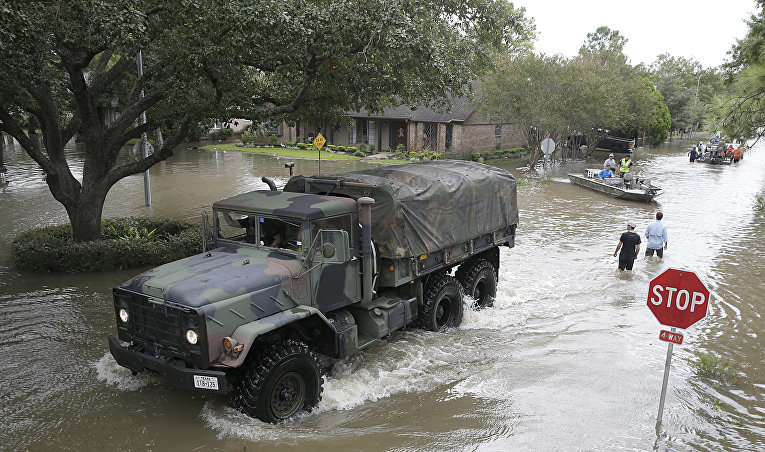Последствия наводнения в Техасе