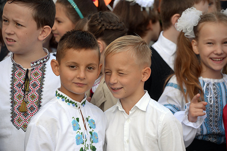 Первое сентября в киевских школах