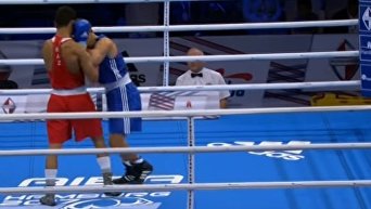Чемпионский поединок украинского боксера в Гамбурге. Видео