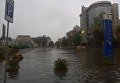 Затопленная после дождя улица Ивано-Франковска
