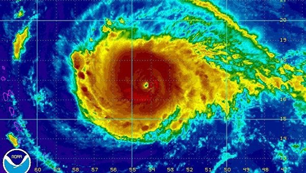 Ураган Ирма в Атлантическом океане