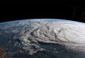 Ураган Ирма в Атлантическом океане. Вид из космоса