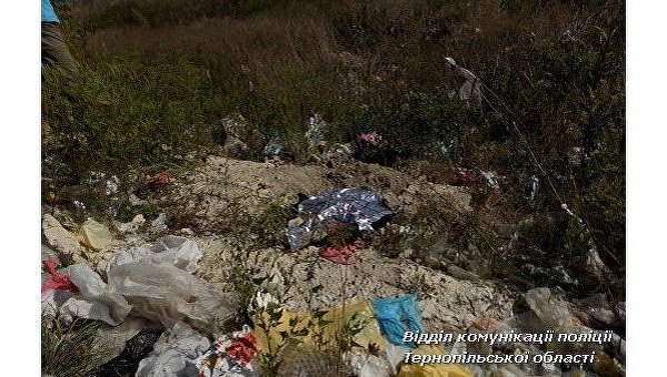 Помойка в Тернопольской области, на которой нашли труп новорожденного ребенка