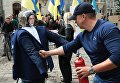 Акция против приезда Михаила Саакашвили в Украину