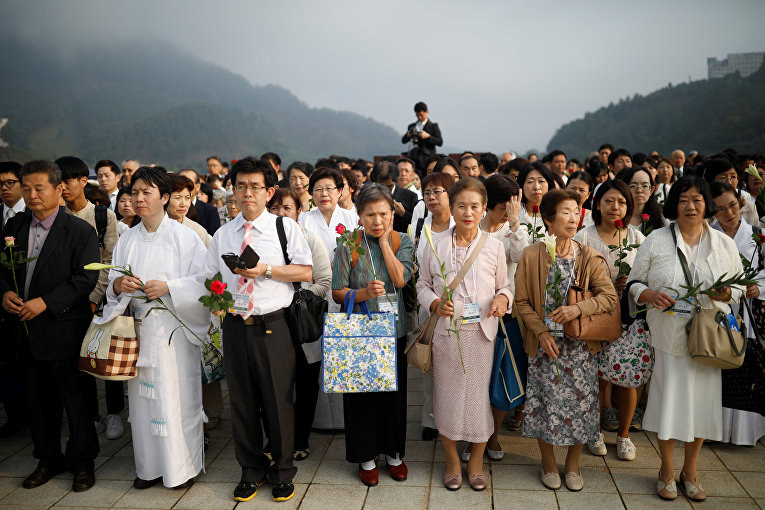 Массовая свадьба в Южной Корее