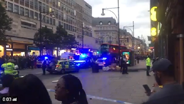 На месте взрыва в Лондоне, 7 сентября 2017