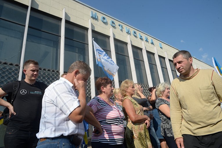 Ожидая Саакашвили. Ситуация в населенном пункте Мостиска  во Львовской области