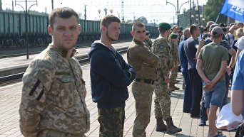 Ожидая Саакашвили. Ситуация в населенном пункте Мостиска во Львовской области