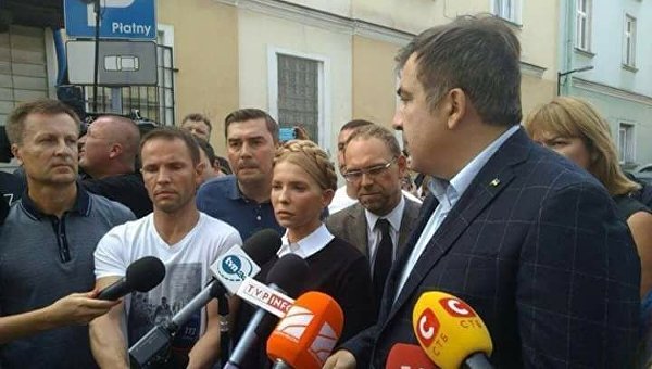 Михаил Саакашвили и Юлия Тимошенко