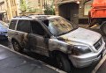 Поджог автомобиля возле офиса адвоката кинорежиссера Алексея Учителя в Москве