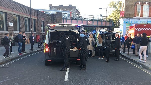 Взрыв  в лондонском метро 15 сентября 2017: работа полиции