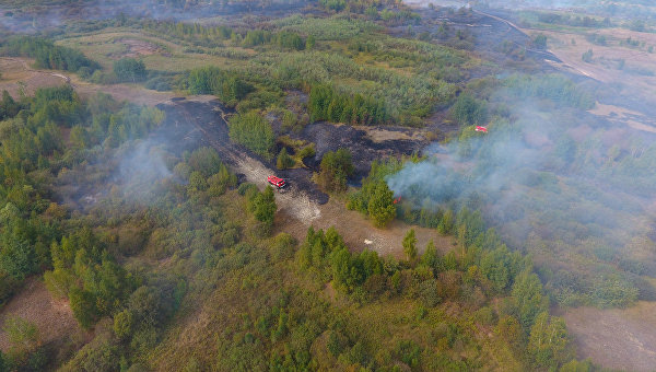 Торфяные пожары в Черкасской