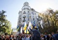 Брифинг Михаила Саакашвили на улице Банковой в Киеве