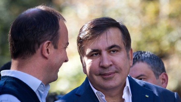 Егор Соболев и Михаил Саакашвили