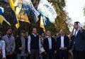 Брифинг Михаила Саакашвили на улице Банковой в Киеве