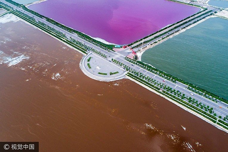 Соленые озера в провинции Шаньси