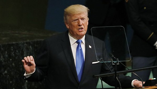 Дональд Трамп выступает на ГА ООН. Архивное фото