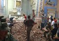 Землетрясение в Мексике. Обрушение церкви