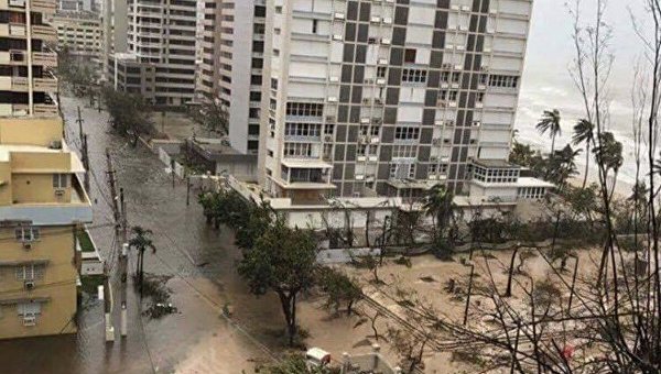 Последствия урагана Мария и порыва дамбы в Пуэрто-Рико