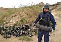 Пиротехники изъяли 150 взрывоопасных предметов при ликвидации последствий пожара на военном складе вблизи Мариуполя в Донецкой области