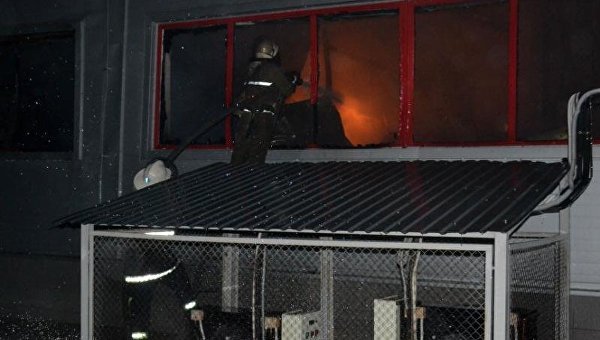 Пожар на заводе Биофарма в Белой Церкви