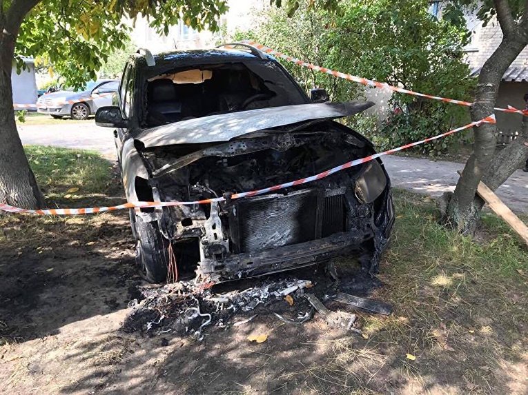 В Житомирской области сожгли авто депутата облсовета