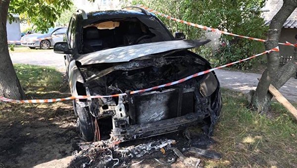 В Житомирской области сожгли авто депутата облсовета