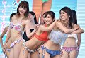 Скромное обаяние японских девушек в бикини