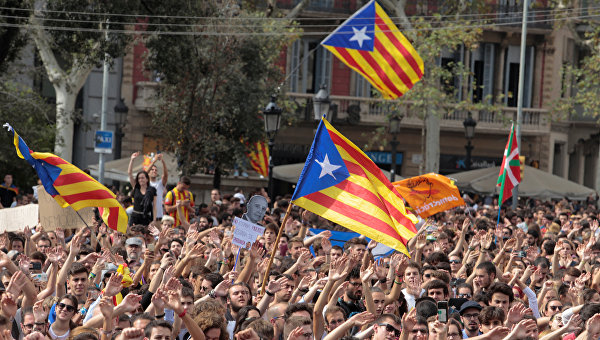 Митинги в Каталонии