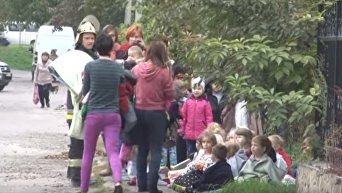 Во Львове в помещении детского сада вспыхнул пожар. Видео