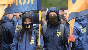 Митинг против реинтеграции Донбасса под Верховной Радой
