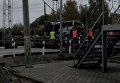Столкновение автобуса с поездом в РФ
