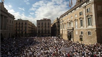 Митинги в Каталонии за единство Испании