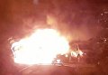 В Киеве сгорело полицейское авто
