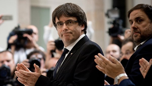 Председатель правительства Каталонии Карлес Пучдемон. Архивное фото