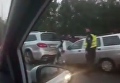 На Житомирской трассе столкнулись семь автомобилей. Видео