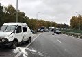 На месте столкновения семи автомобилей на Житомирской области, 14 октября 2017