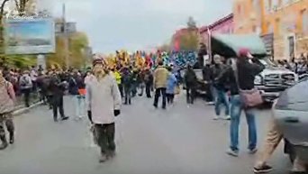 В Киеве стартует марш националистов в честь УПА. Онлайн