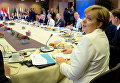 Канцлер Германии Ангела Меркель и другие лидеры Европейского Союза участвуют в саммите ЕС в Брюсселе