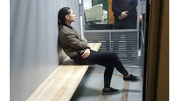 Елена Зайцева в зале суда