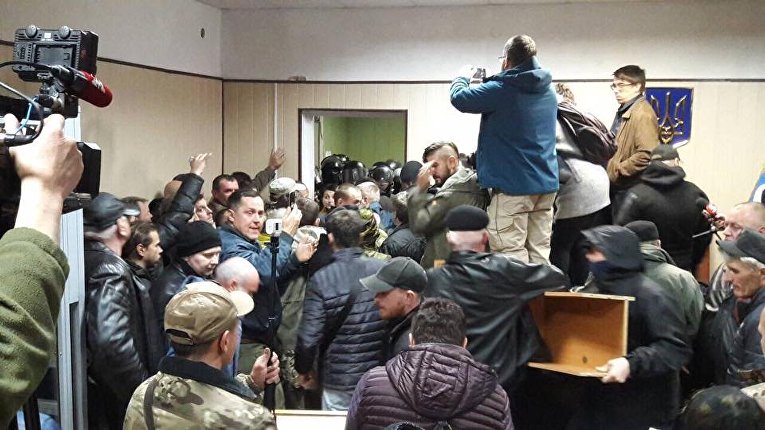 Блокирование заседания суда над Николаем Коханивским