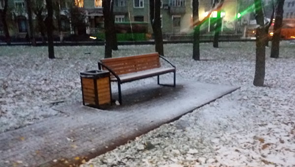 Первый снег в Украине. Архивное фото
