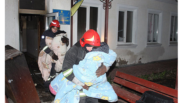 Спасение детей из горящего реабилитационного центра в Хмельницком
