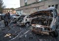 Поджог на автостоянке в центре Одессы