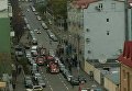 Пожар в Киеве на улице Владимирская