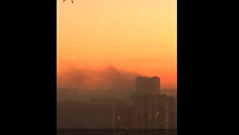 На объекте Службы внешней разведки в Москве произошел пожар. Видео
