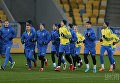 Открытая тренировка сборной Украины по футболу накануне матча против сборной Словакии