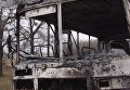 Сгоревший катафалк в Житомирской области